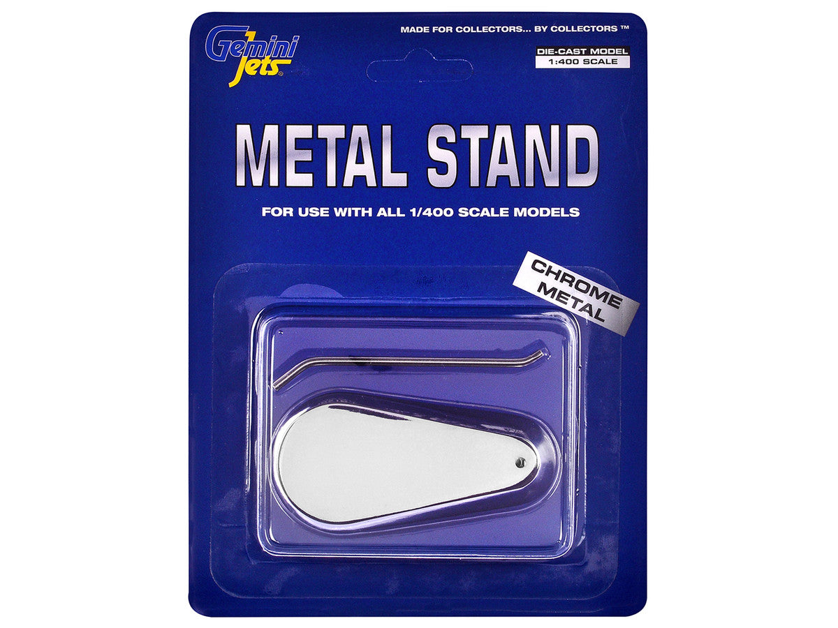 Chrome Metal Display Stand for 1/400 Scale Models by GeminiJets-2