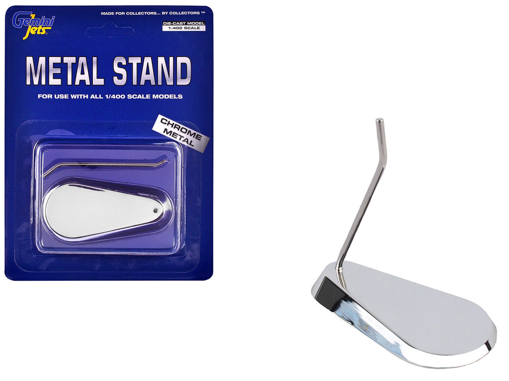 Chrome Metal Display Stand for 1/400 Scale Models by GeminiJets-0