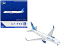 Boeing 767-300ER Commercial Aircraft "United Airlines" (N670UA) White with Blue Tail 1/400 Diecast Model Airplane by GeminiJets-0