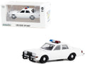 1980-1989 Dodge Diplomat Police Unmarked White with Light Bar "Hot Pursuit" "Hobby Exclusive" Series 1/64 Diecast Model Car by Greenlight-0