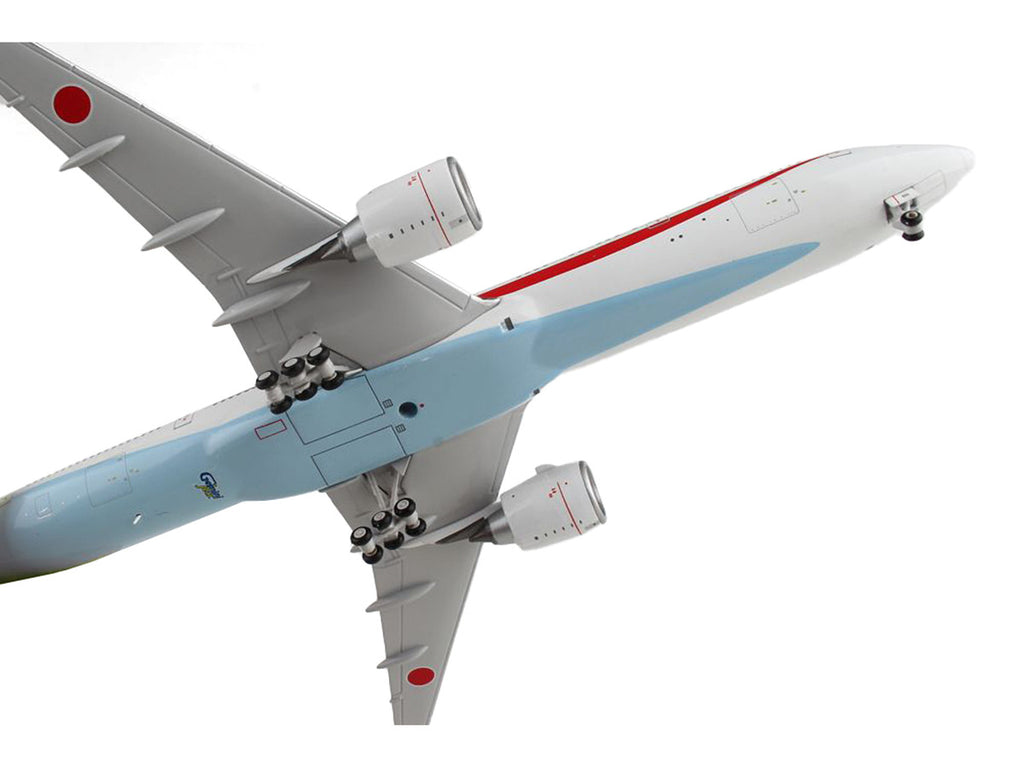 Boeing 777-300ER Commercial Aircraft "Japan Air Self-Defense Force" White with Red Stripes "Gemini Macs" Series 1/400 Diecast Model Airplane by GeminiJets-3