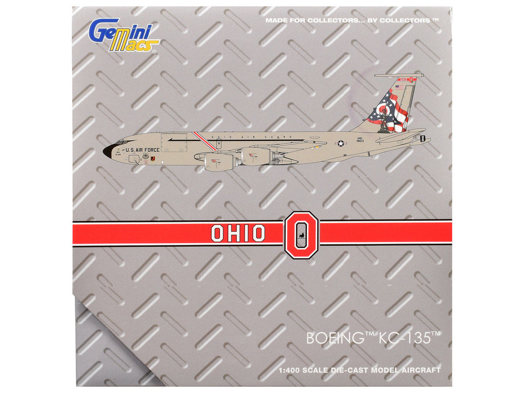 Boeing KC-135R Stratotanker Aircraft "Ohio Air National Guard" United States Air Force (63-8013) Gray "Gemini Macs" 1/400 Diecast Model Airplane by GeminiJets-2