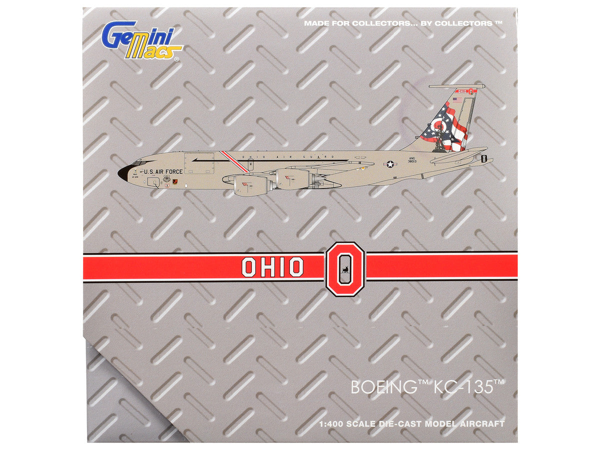 Boeing KC-135R Stratotanker Aircraft "Ohio Air National Guard" United States Air Force (63-8013) Gray "Gemini Macs" 1/400 Diecast Model Airplane by GeminiJets-2