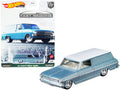 1964 Chevrolet Nova Panel Light Blue Metallic with White Top "Fast Wagons" Series Diecast Model Car by Hot Wheels-0