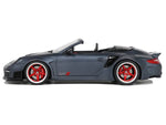 Porsche 911 LB-Works Alpha 9 Gray with Black Hood 1/18 Model Car by GT Spirit-0