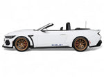 2025 Shelby Mustang Supersnake Convertible White with Blue Stripes 1/18 Model Car by GT Spirit-3