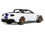 2025 Shelby Mustang Supersnake Convertible White with Blue Stripes 1/18 Model Car by GT Spirit-4