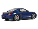 2012 Porsche Cayman R Aqua Blue Metallic 1/18 Model Car by GT Spirit-0