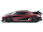 2017 Koenigsegg Agera RS Deep Red Metallic with Black Stripes 1/18 Model Car by GT Spirit-0