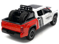2023 Toyota Tundra TRD 4x4 Pickup Truck White and Red with Black and Gray Stripes with Sunroof and Wheel Rack Limited Edition to 2400 pieces Worldwide 1/24 Diecast Model Car-0