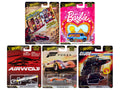 "Pop Culture 2025" 5 piece Set Q "Premium Series" Diecast Model Cars by Hot Wheels-0