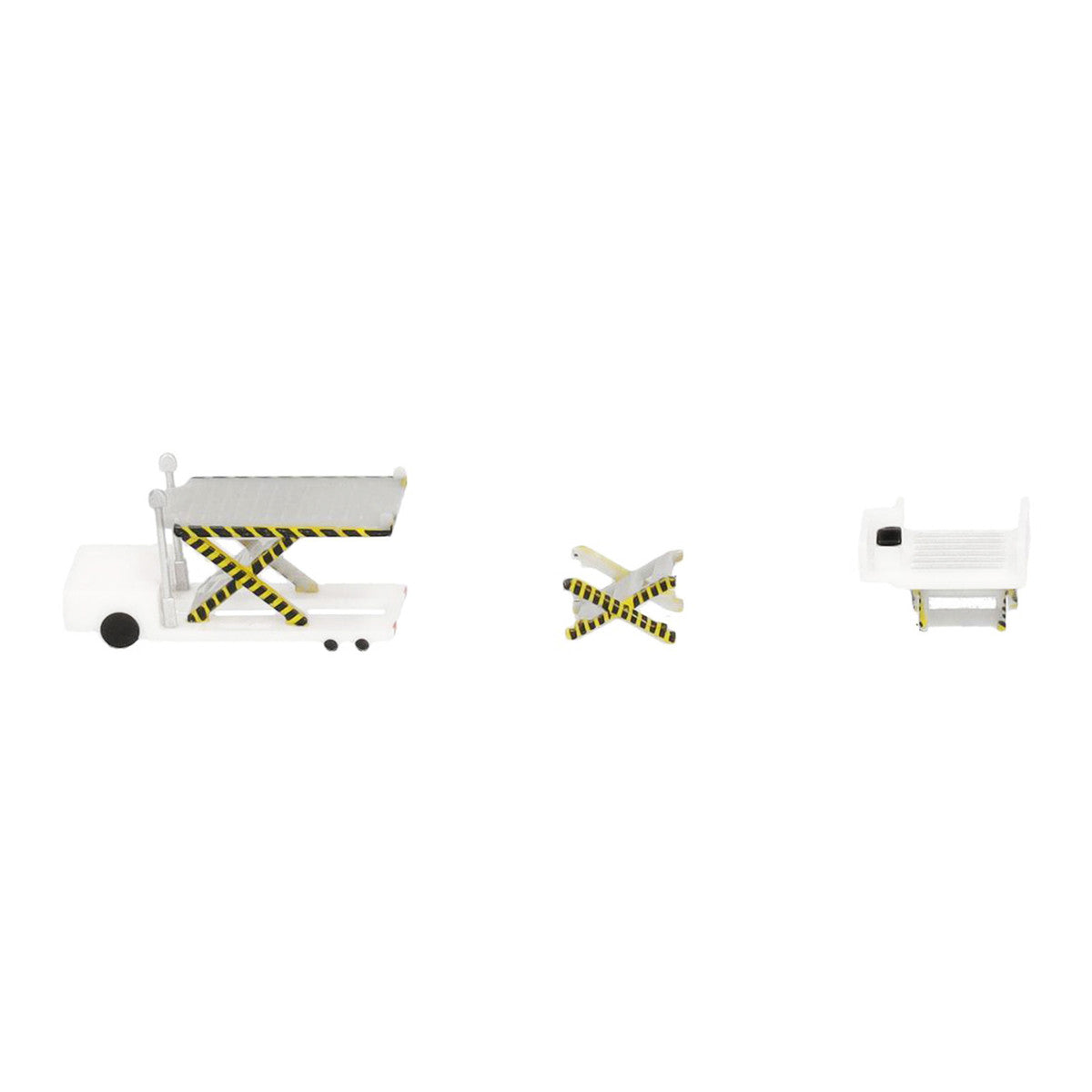 Container Loader 2 Vehicle Set White 1/500 Diecast Model by Herpa-2