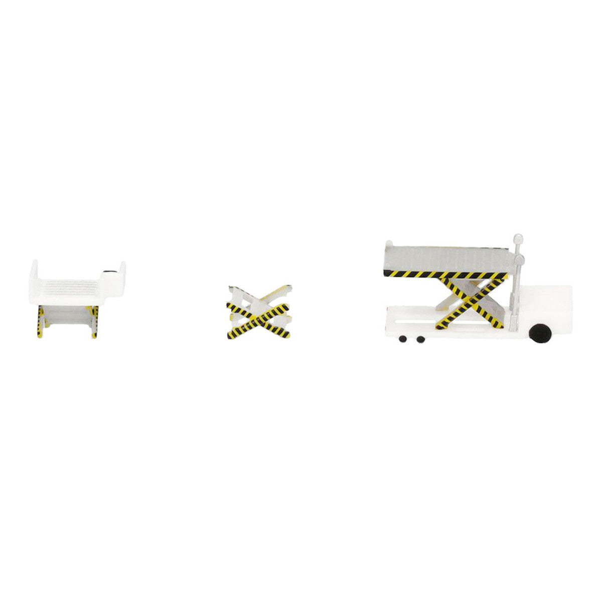Container Loader 2 Vehicle Set White 1/500 Diecast Model by Herpa-3