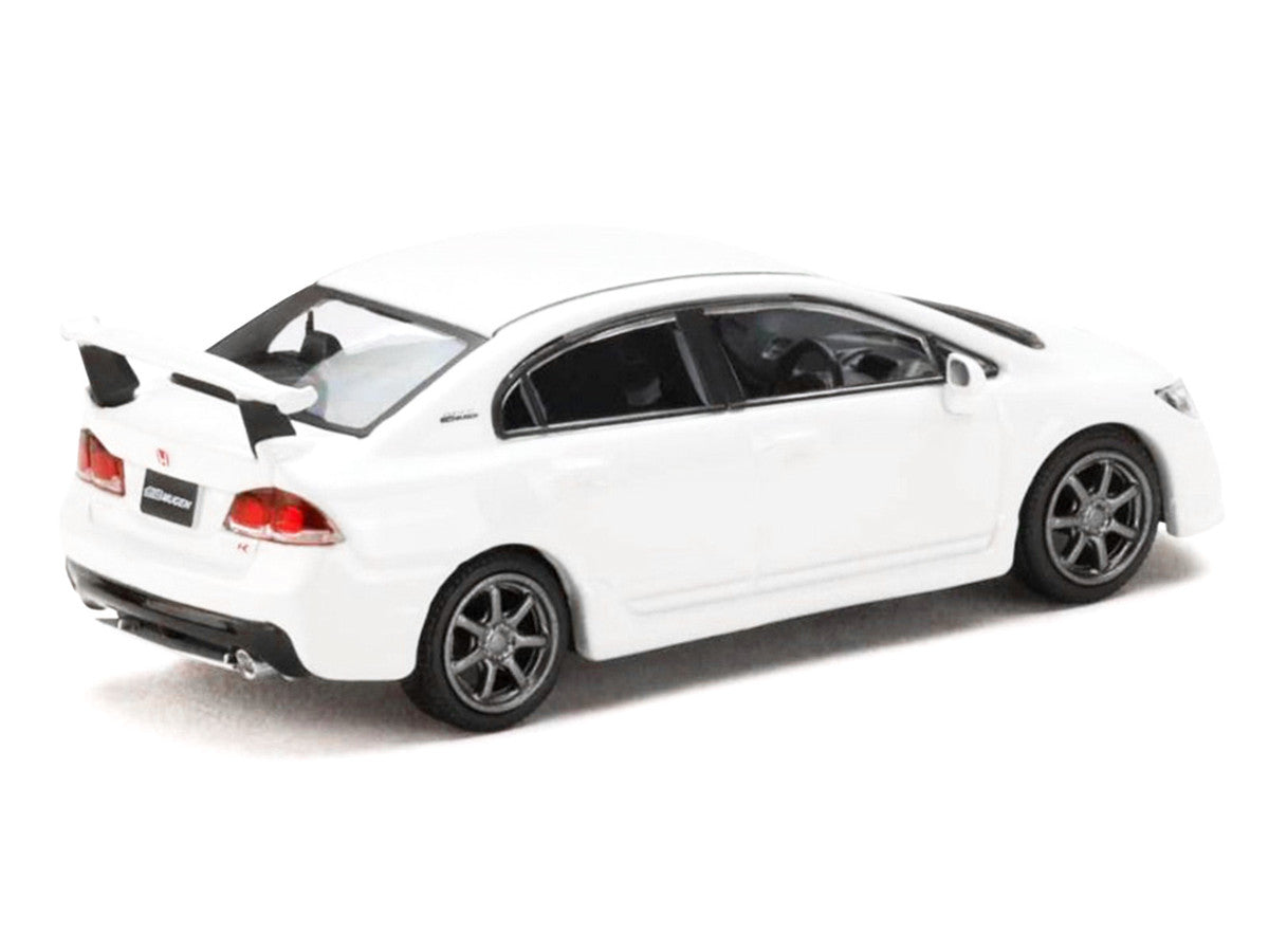 Honda Mugen Civic Type R (FD2) RHD (Right Hand Drive) Championship White "JDM64" Series 1/64 Diecast Model Car by Hobby Japan-1