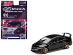 Honda Mugen Civic Type R (FD2) RHD (Right Hand Drive) Crystal Black Pearl with Gold Wheels "JDM64" Series 1/64 Diecast Model Car by Hobby Japan-2