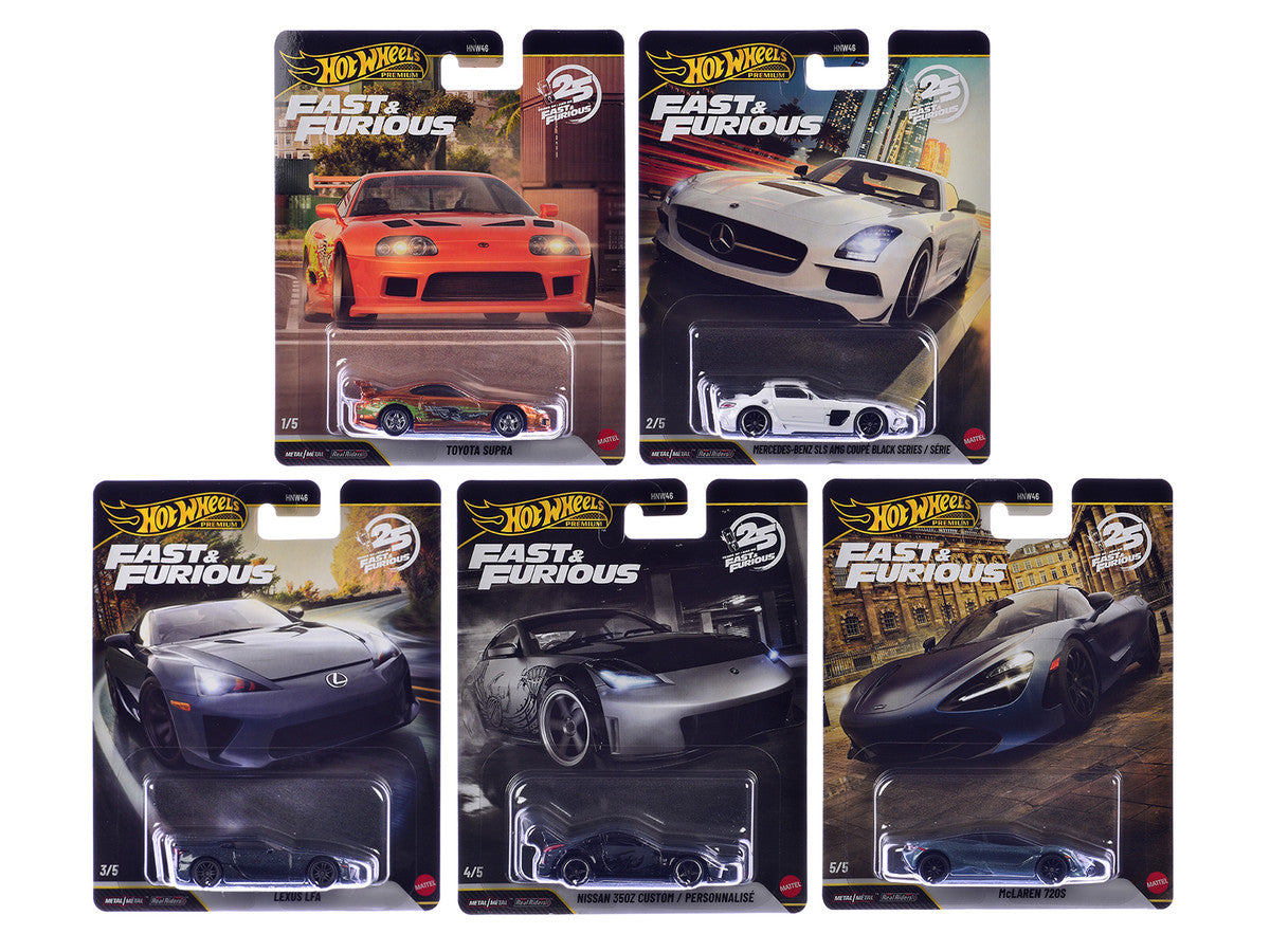 "Fast & Furious 25th Anniversary" 2026 10 piece Set R Diecast Model Cars by Hot Wheels-1