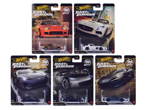 "Fast & Furious 25th Anniversary" 2026 10 piece Set R Diecast Model Cars by Hot Wheels-1