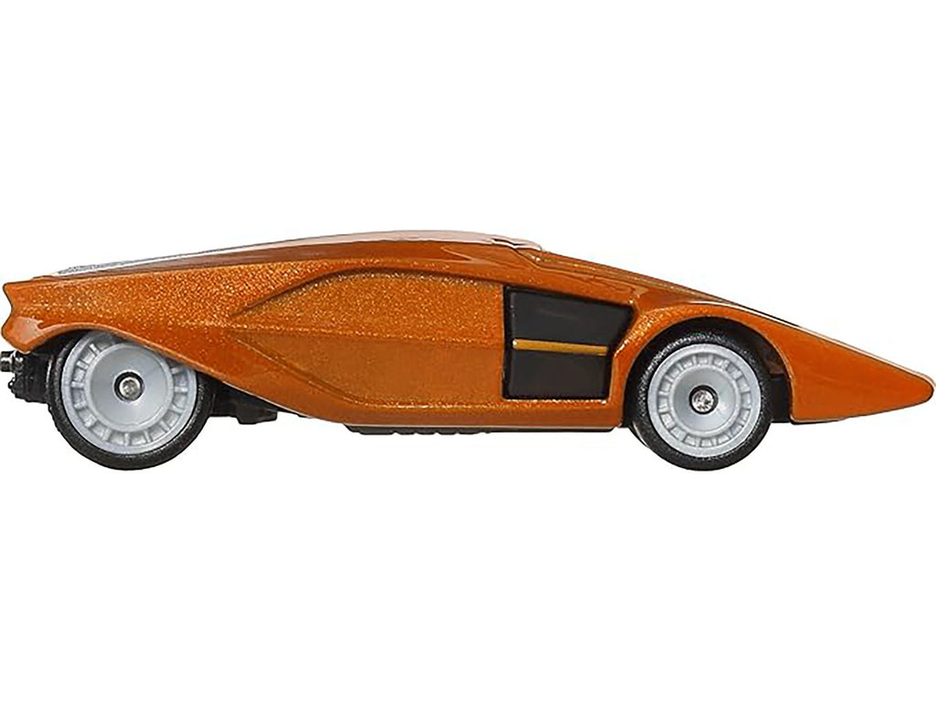Lancia Stratos Zero Concept Car Orange Metallic "Hammer Drop" Series Diecast Model Car by Hot Wheels-2