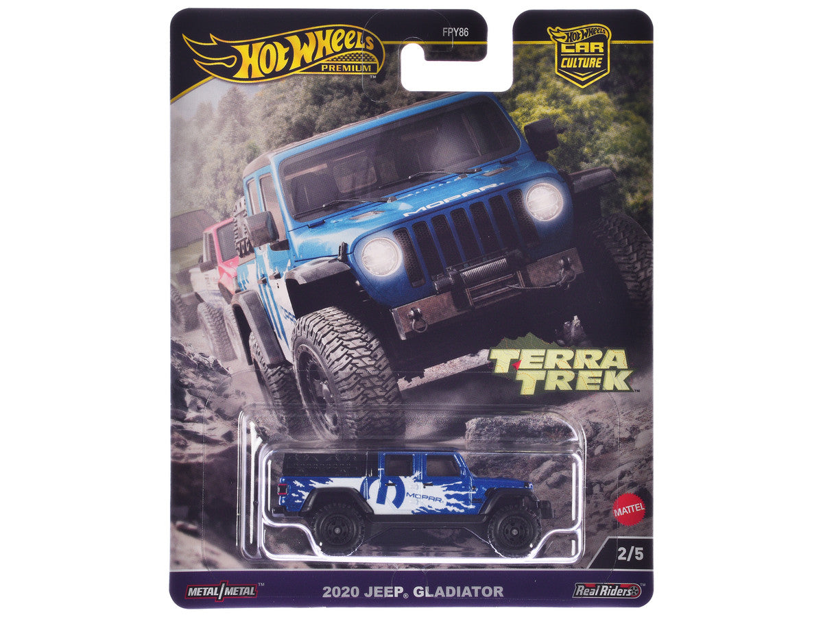 2020 Jeep Gladiator Pickup Truck Blue Metallic "MOPAR" "Terra Trek" Series Diecast Model Car by Hot Wheels-0