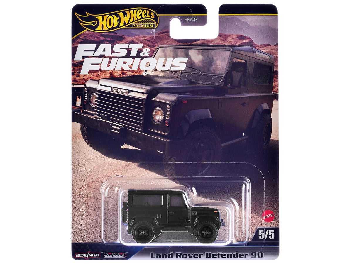 Land Rover Defender 90 Black "F9" (2021) Movie "Fast & Furious" Series Diecast Model Car by Hot Wheels-0