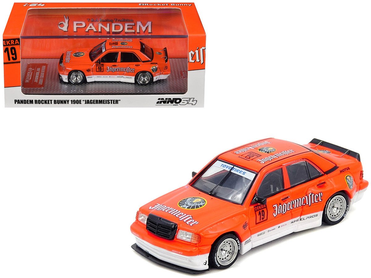 Pandem Rocket Bunny 190E Jagermeister 1/64 Diecast Model Car-0