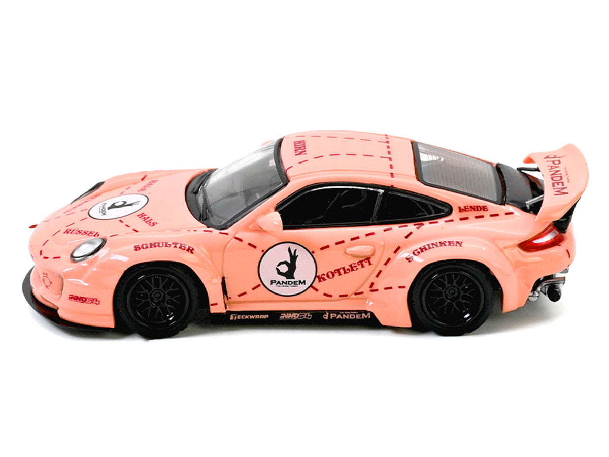 Pandem 997 Pink Pig 1/64 Diecast Model Car by Inno Models Display-1