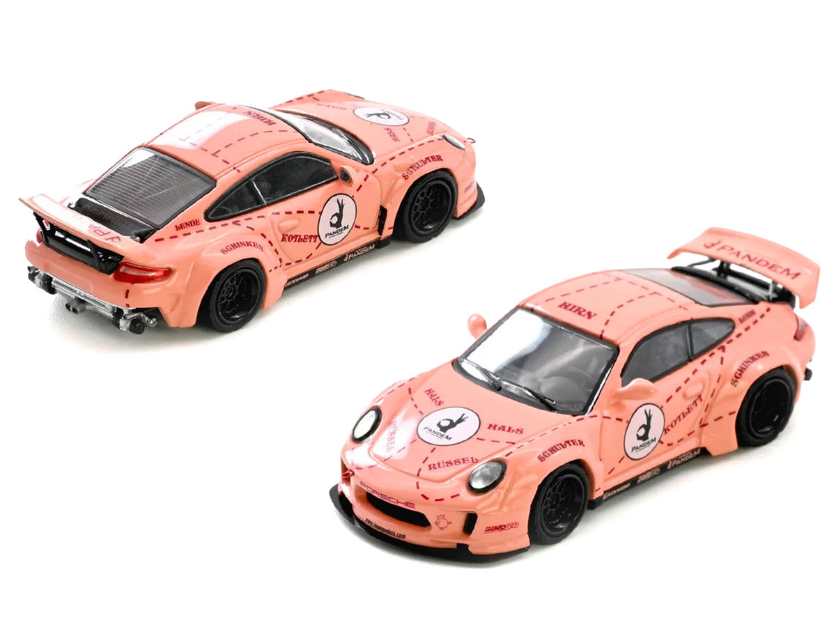 Pandem 997 Pink Pig 1/64 Diecast Model Car by Inno Models Display-3
