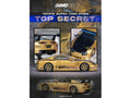 Toyota Supra A80 Top Secret GT300 RHD Gold 1/64 Diecast Model Car-0