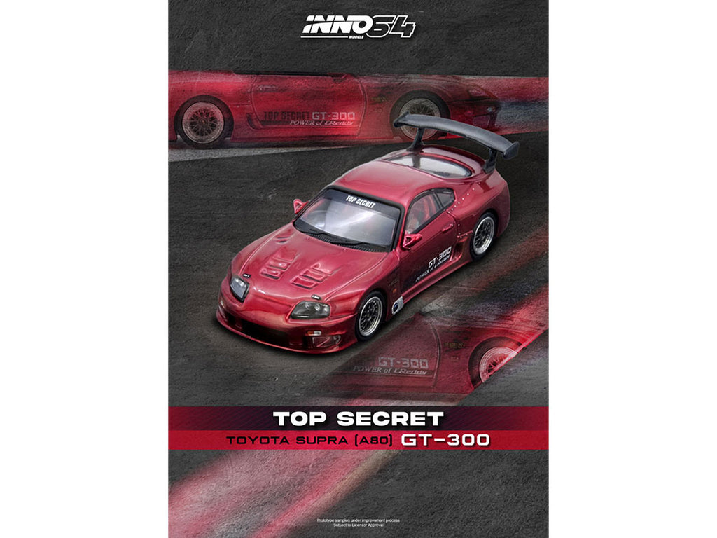 Toyota Supra A80 Top Secret GT300 RHD 1/64 Diecast Model Car-4