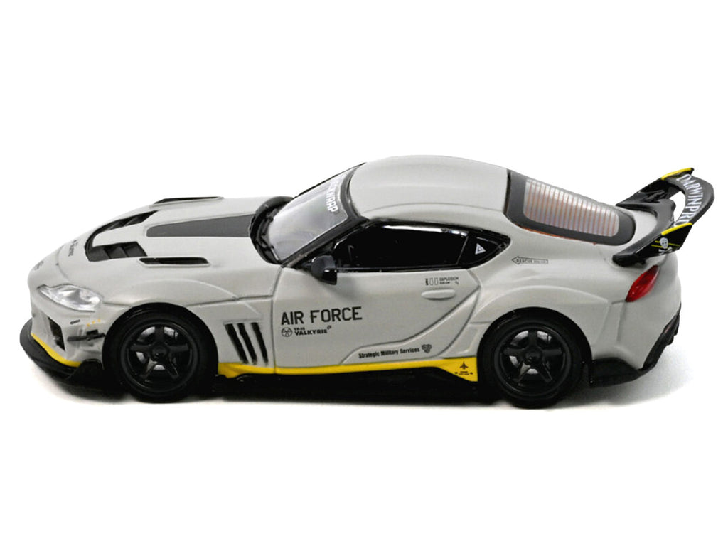 Toyota Supra A90 WBK DarwinPro Matt Gray 1/64 Diecast Model Car-1