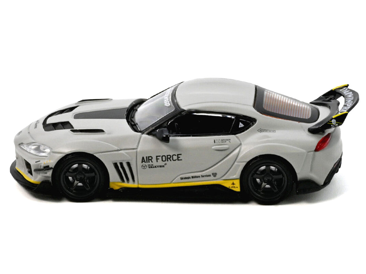 Toyota Supra A90 WBK DarwinPro Matt Gray 1/64 Diecast Model Car-1