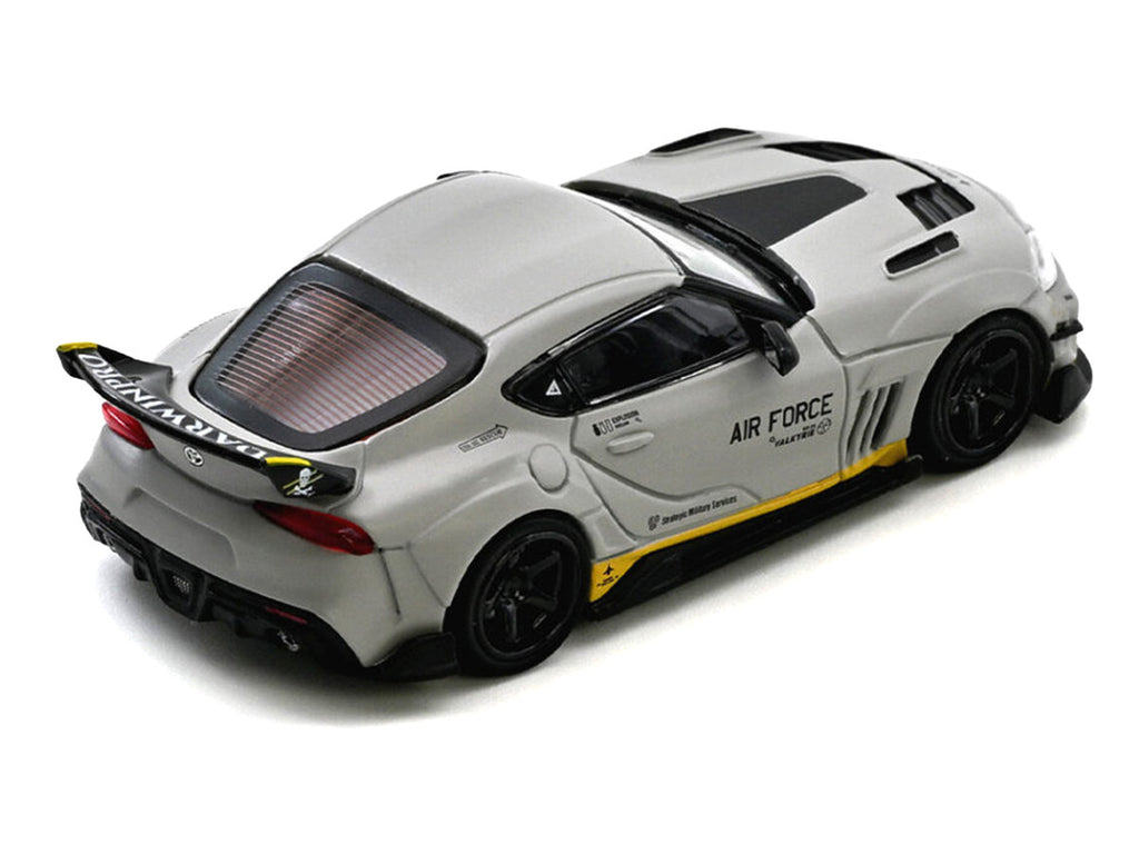 Toyota Supra A90 WBK DarwinPro Matt Gray 1/64 Diecast Model Car-2