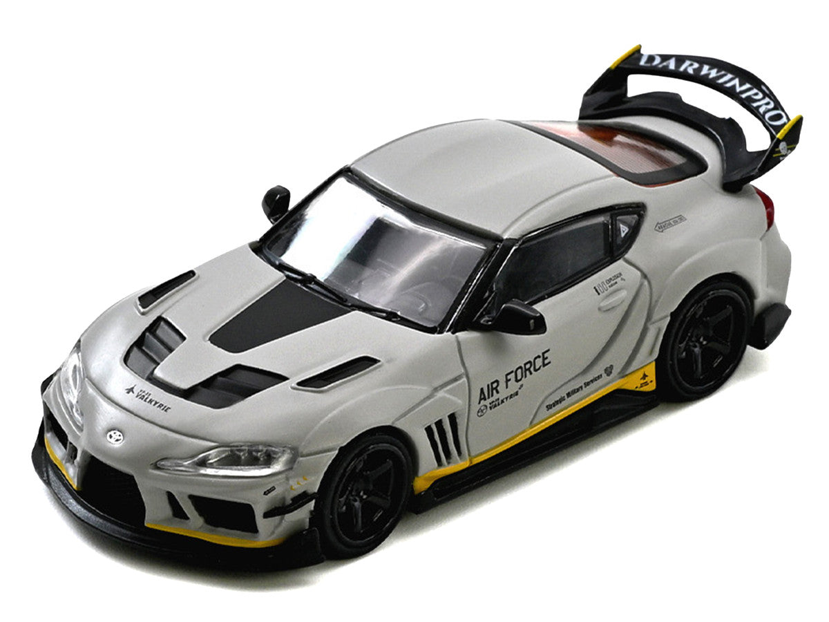 Toyota Supra A90 WBK DarwinPro Matt Gray 1/64 Diecast Model Car-3