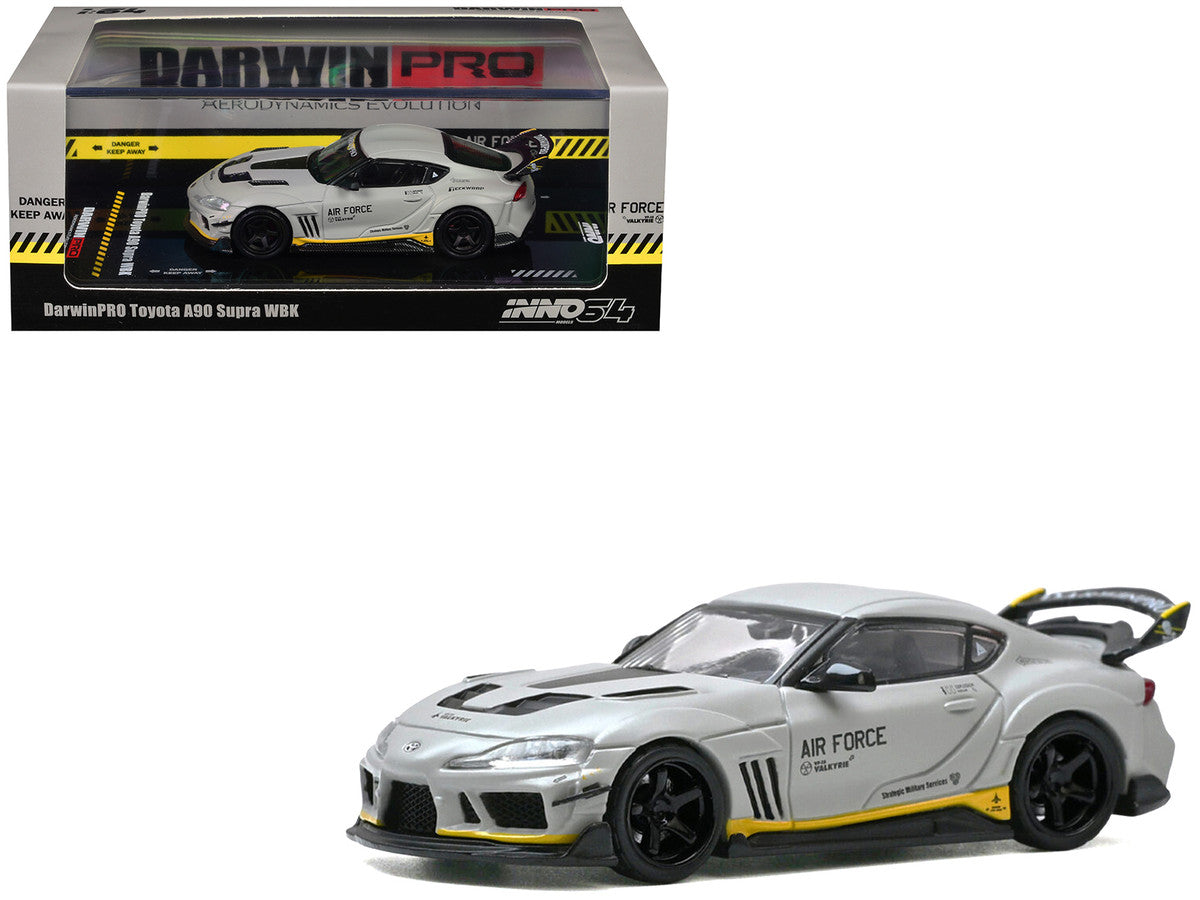 Toyota Supra A90 WBK DarwinPro Matt Gray 1/64 Diecast Model Car-4