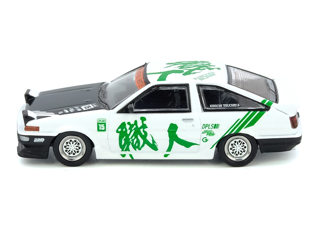 Toyota Sprinter Trueno AE86 RHD Keiichi Tsuchiya 1/64 Diecast Model-3