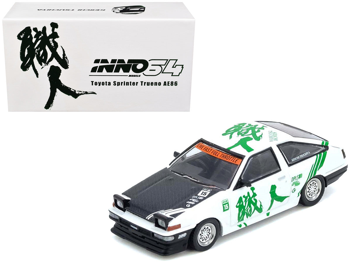 Toyota Sprinter Trueno AE86 RHD Keiichi Tsuchiya 1/64 Diecast Model-4