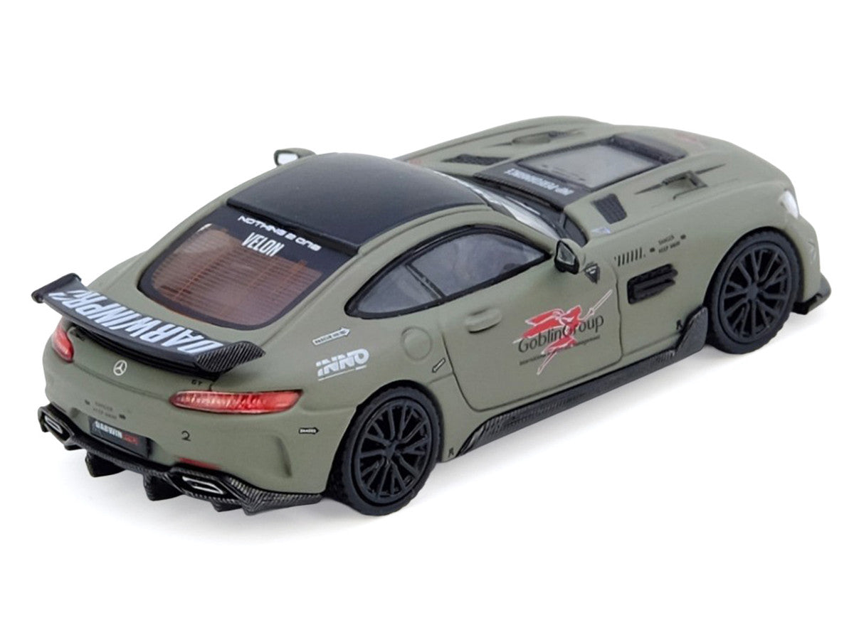 DarwinPRO iMP-Performance AMG GT Matt Green 1/64 Diecast Model Car-2