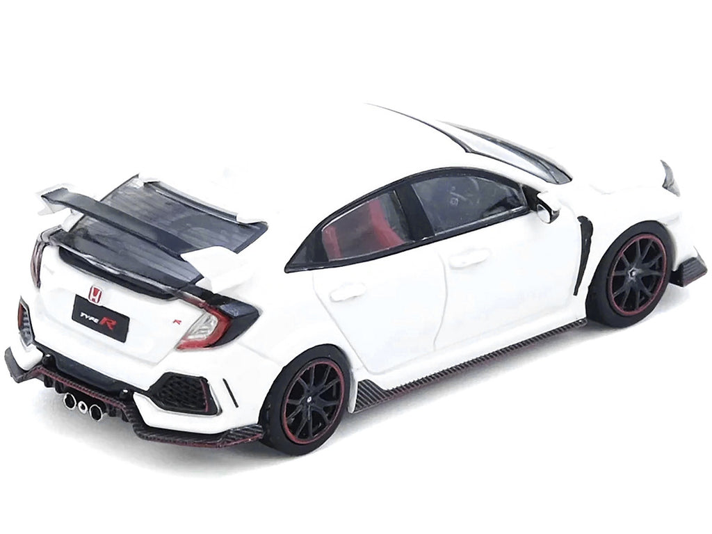 Honda Civic Type R FK8 RHD White 1/64 Diecast Model Car by Inno Models-1