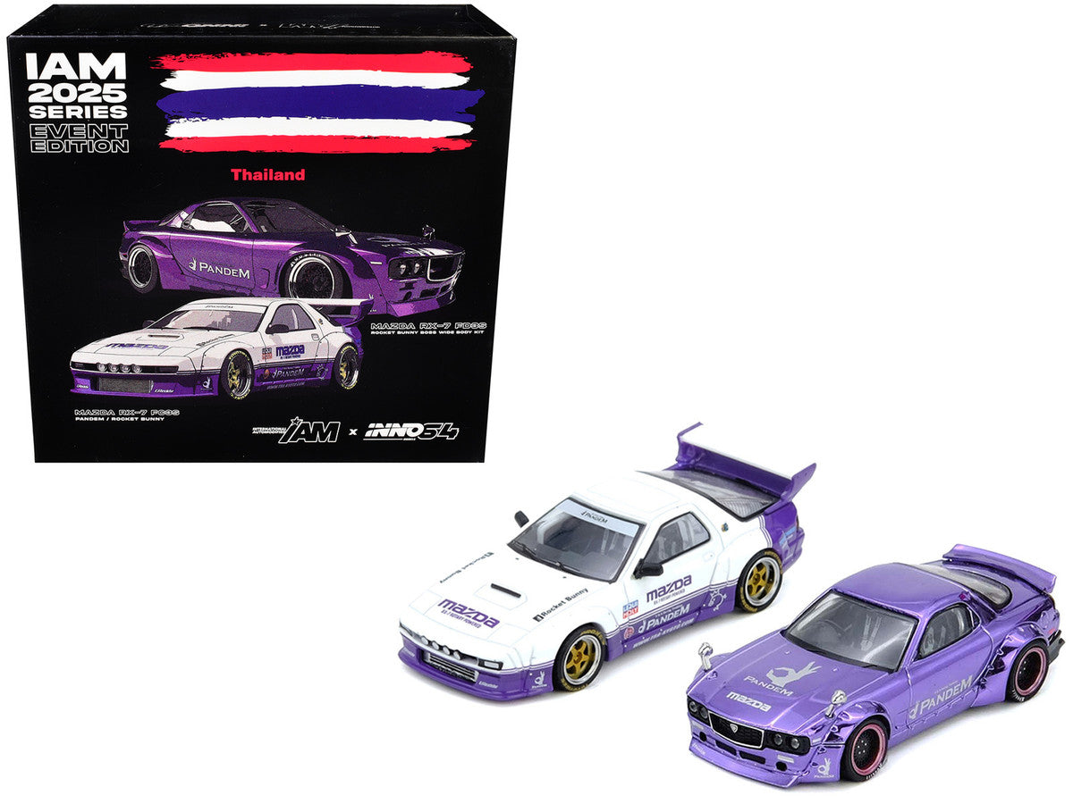 1/64 Diecast Mazda RX7 IAM 2025 Thailand Box Set by Inno Models-4