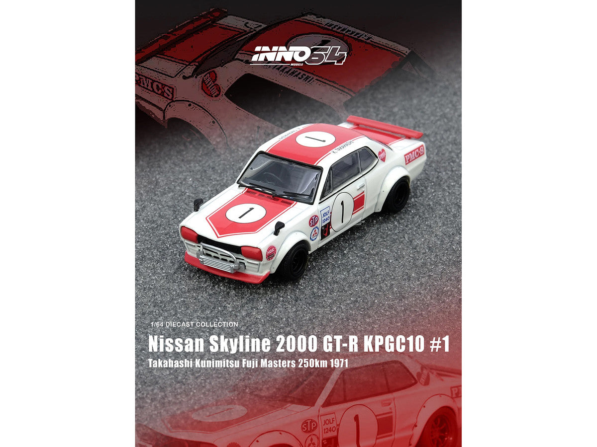 Nissan Skyline 2000 GT-R KPGC10 1971 Fuji Masters 1/64 Diecast Model-0