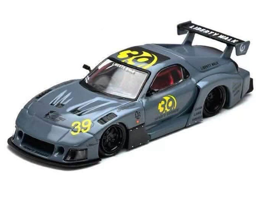 Mazda RX7 FD3S LB-Super Silhouette RHD 1/64 Diecast Model Gray-1