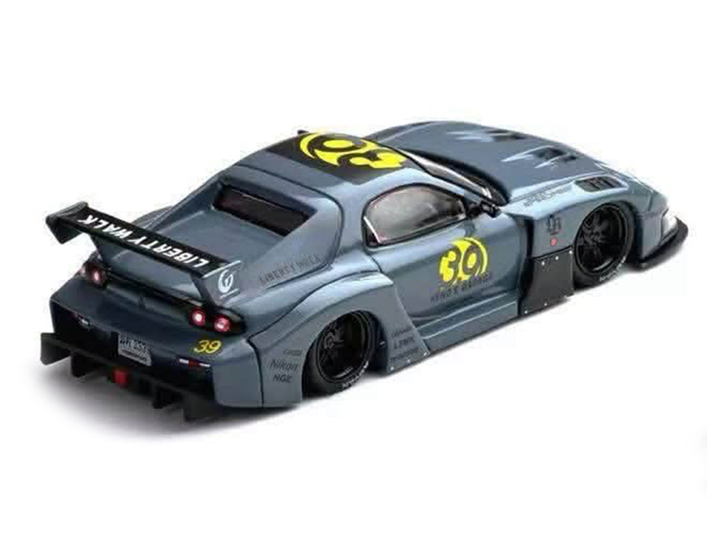 Mazda RX7 FD3S LB-Super Silhouette RHD 1/64 Diecast Model Gray-2
