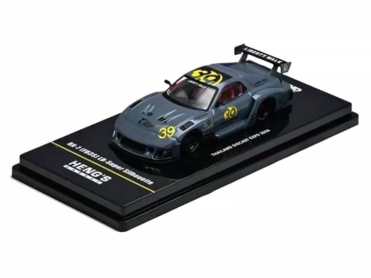 Mazda RX7 FD3S LB-Super Silhouette RHD 1/64 Diecast Model Gray-3