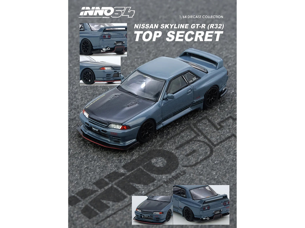 Inno Models 1/64 Nissan Skyline Top Secret GT-R R32 RHD Diecast Model Car-1