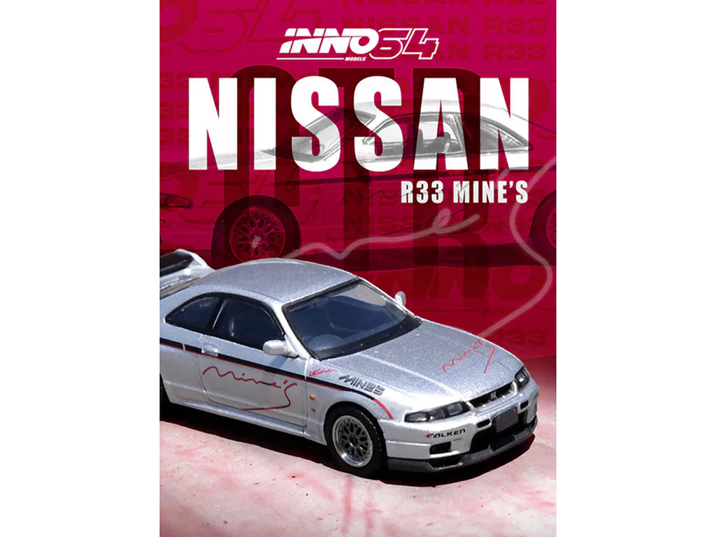 Inno Models 1/64 Nissan Skyline GT-R N1 R33 RHD Silver Diecast Car-1
