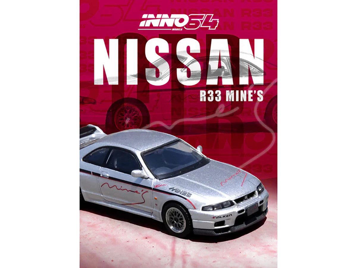 Inno Models 1/64 Nissan Skyline GT-R N1 R33 RHD Silver Diecast Car-1