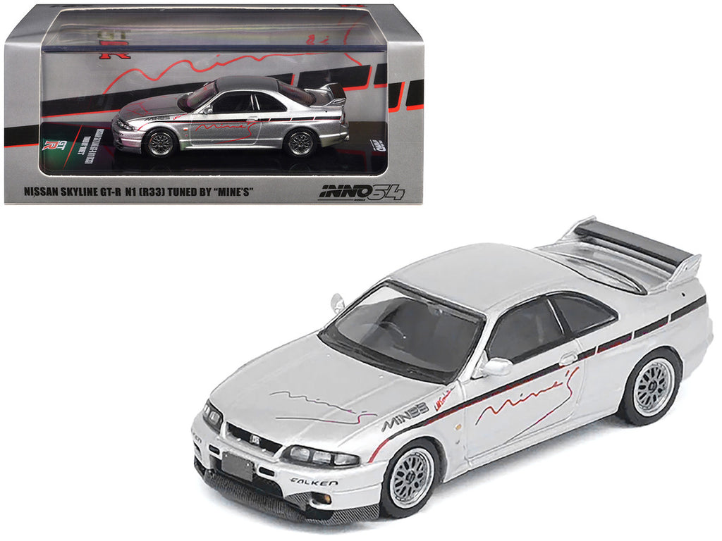 Inno Models 1/64 Nissan Skyline GT-R N1 R33 RHD Silver Diecast Car-3