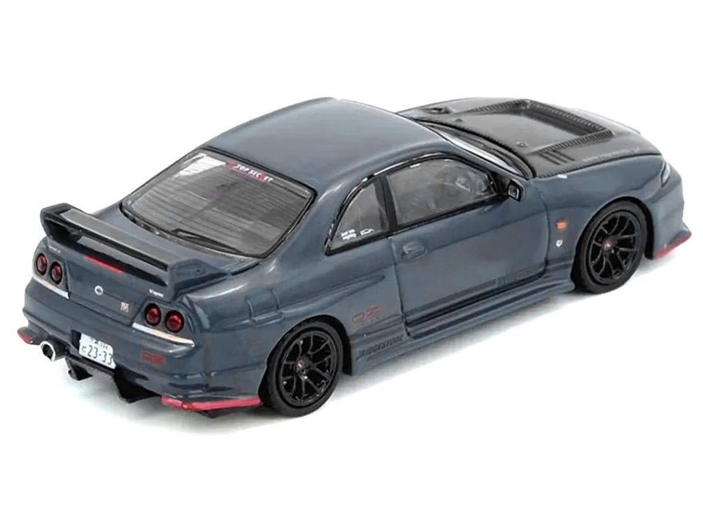 Nissan Top Secret Skyline GT-R BCNR33 RHD Stealth Gray 1/64 Diecast-3