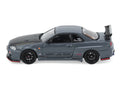Nissan Skyline GT-R R34 Top Secret RHD Stealth Gray 1/64 Model-0