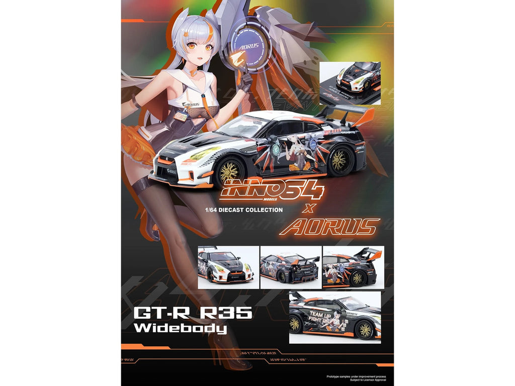 Nissan GT-R R35 Widebody RHD 1/64 Diecast Model Limited Edition-3